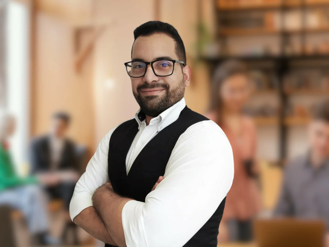 Andrés Mendoza en sesión profesional