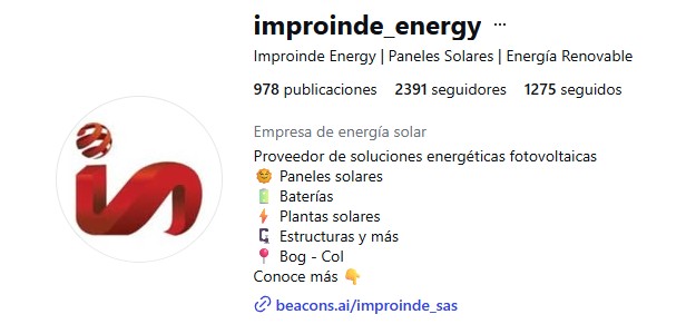 Perfil de Improinde Energy